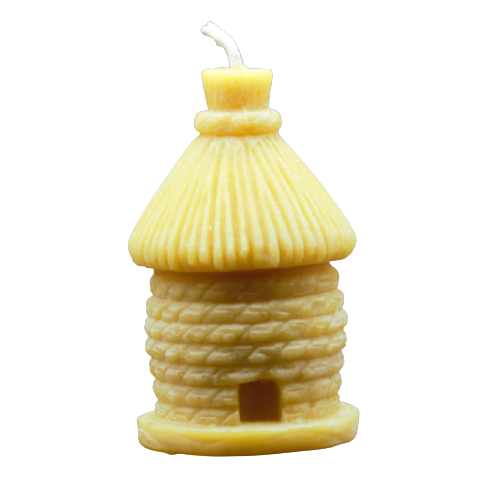 Traditional beehive candle